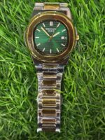 P🔥tek Ph🔥lippe glossy dual tone chain watch for men - Image 2