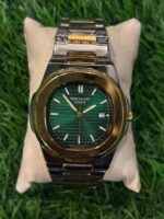 P🔥tek Ph🔥lippe glossy dual tone chain watch for men