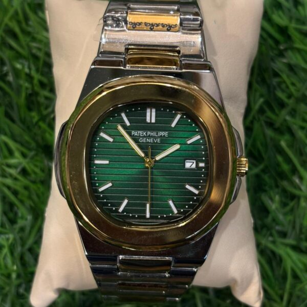 P🔥tek Ph🔥lippe glossy dual tone chain watch for men