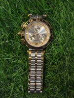 V🔥rs🔥ce Dual-tone chain tachymeter watch for men - Image 5