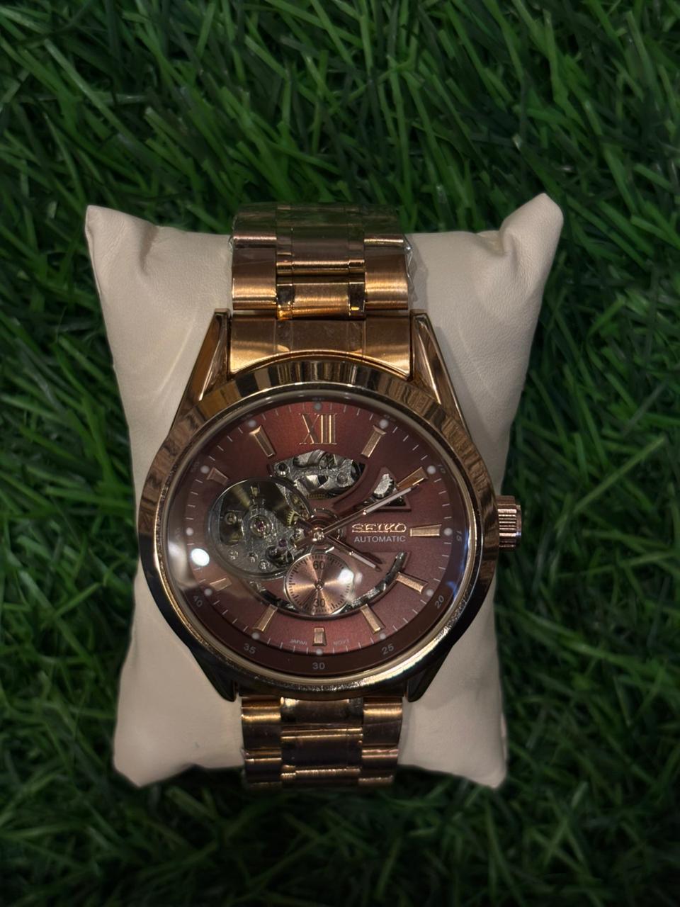 WhatsApp Image 2025-10-10 at 9.36.04 AM S🔥ik🔥 copper chain automatic watch for men - Image 1