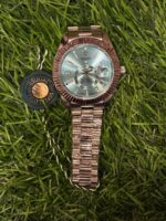 R🔥lex Sky-Dweller silver chain watch - Image 4