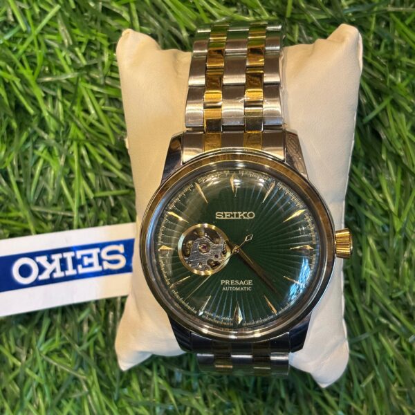 S🔥ik🔥 Presage "open heart" Automatic dual tone chain watch for men