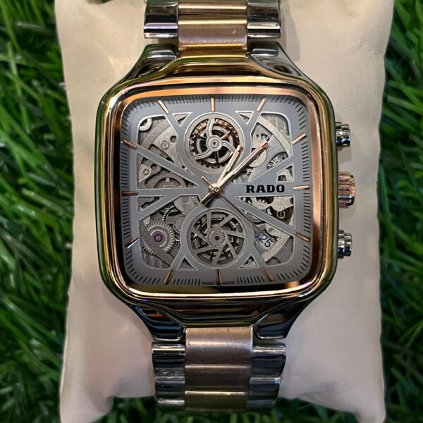 R🔥do dual tone chrono Watch for men