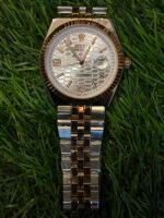 R🔥lex Date model dual tone chain watch for men - Image 3