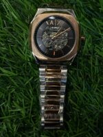 Arm🔥ni Exch🔥nge dual tone automatic chain watch for men - Image 6