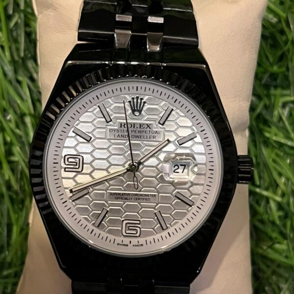 R🔥lex date Land-Dweller black chain watch for men