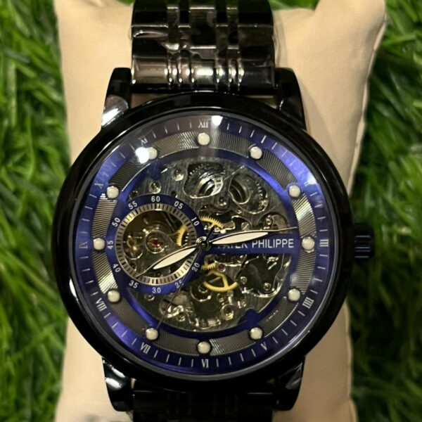 P🔥tek Ph🔥lippe automatic black chain watch for men