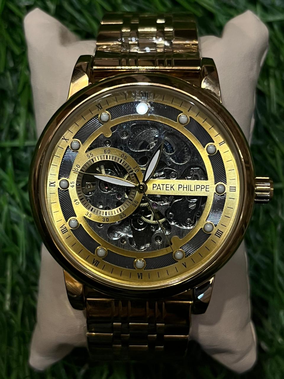 WhatsApp Image 2025-10-29 at 11.13.15 PM (2) P🔥tek Ph🔥lippe golden chain watch for men - Image 1