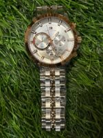 T🔥mmy Hil🔥iger Dual-Tone (Silver & Rose Gold) - Silver Dial Chain watch for men - Image 5