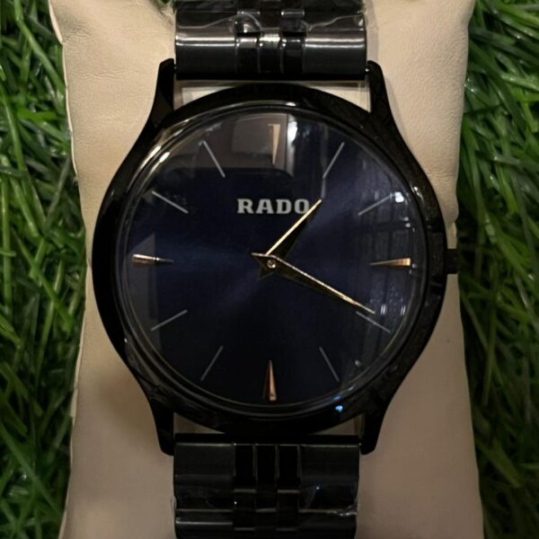 R🔥do black slim chain watch for men