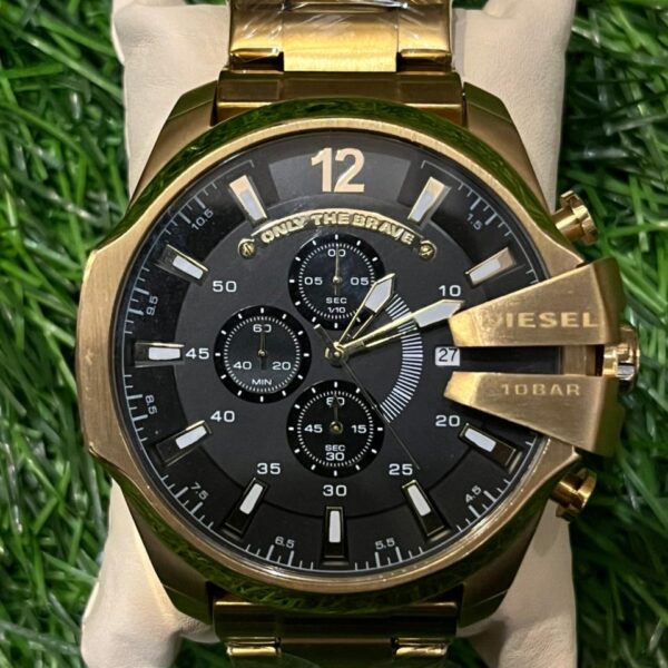 D🔥esel 10 bar gold chain watch for men