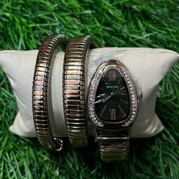 B🔥lg🔥ri Serpenti "snake"  Rose Gold  watch for women