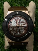 H🔥bl🔥t brown belt watch for men