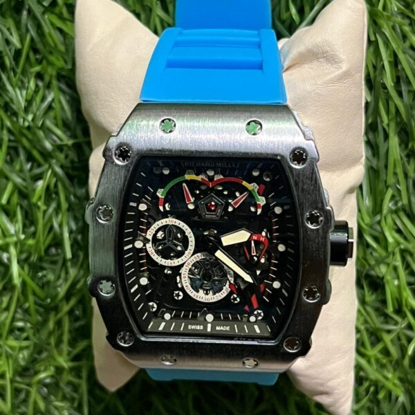 Rich🔥rd Mi🔥lie Blue Belt Silicon Watch for men