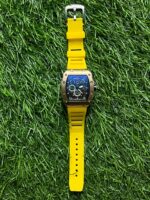 Rich🔥rd Mi🔥lie Yellow Belt Silicon Watch for men - Image 5