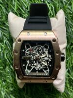 Rich🔥rd Mi🔥lie Black Belt Silicon Watch for men
