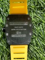 Rich🔥rd Mi🔥lie Silver Yellow Belt Silicon Watch for men - Image 2