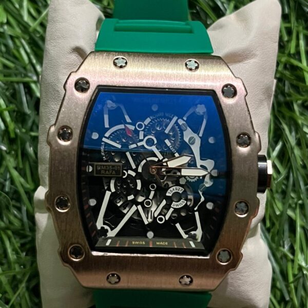 Rich🔥rd Mi🔥lie Green Belt Silicon Watch for men