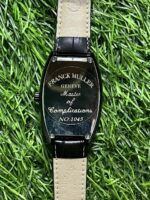 Fr🔥nck M🔥ller Geneve Master of Complications Black Leather Belt Watch for men - Image 2