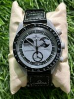 Om🔥ga x Swatch MoonSwatch Black Watch for men