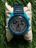 Om🔥ga Sw🔥tch MoonSwatch Mission on Earth: Polar Lights Neon Green watch for men