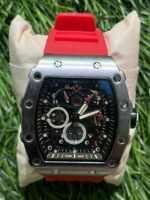 Rich🔥rd Mi🔥lie Red Belt Silicon Watch for men (RM35-01 'Rafa Edition)