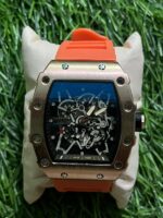 Rich🔥rd Mi🔥lie Orange Belt Silicon Watch for men (RM35-01 'Rafa Edition)