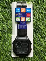 C🔥si🔥 world time Black Belt Unisex Watch