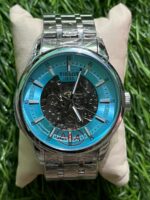 T🔥ss🔥t Automatic Silver Chain Sky Dial Watch for men