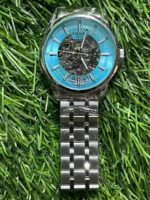 T🔥ss🔥t Automatic Silver Chain Sky Dial Watch for men - Image 5