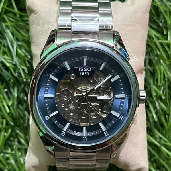 T🔥ss🔥t Automatic Silver Chain (Blue Dial) Watch for men