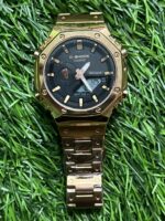 C🔥si🔥 G-Sh🔥ck CasiOak Rose Gold Chain watch for men - Image 5