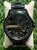 Arm🔥ni Exch🔥nge Automatic Black Chain watch for men