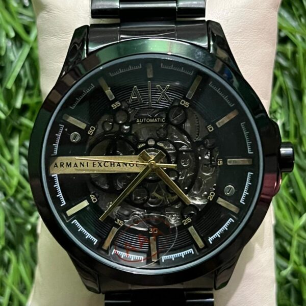 Arm🔥ni Exch🔥nge Automatic Black Chain watch for men