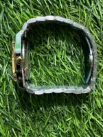 F🔥ssil Automatic skeleton dual tone chain watch for Men (Ice Blue skeleton dial) - Image 4