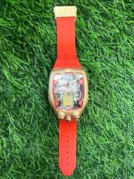 J🔥cob & Co Silver dial Buggati Red belt watch for men - Image 4