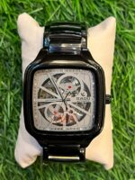 R🔥do automatic black chain Watch for men