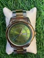 Arm🔥ni Exch🔥nge day date model  dual tone chain Watch for men