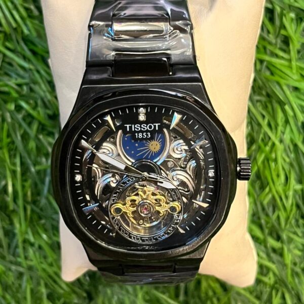 T🔥ss🔥t automatic black chain moon's watch for men