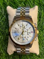 T🔥MMY HILF🔥GER chrono dual tone chain Watch for men