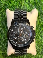 T🔥MMY HILF🔥GER black chrono chain Watch for men