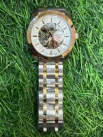 T🔥ss🔥t automatic dual tone chain watch for men - Image 6