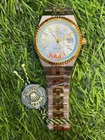 R🔥lex dual tone chain watch for Men - Image 2