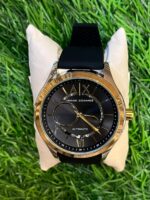 Arm🔥ni Exch🔥nge Black Silicon Strap Watch for men