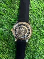 Arm🔥ni Exch🔥nge Black Silicon Strap Watch for men - Image 2