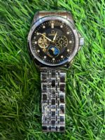 Om🔥ga Automatic Silver Chain Watch for men - Image 4