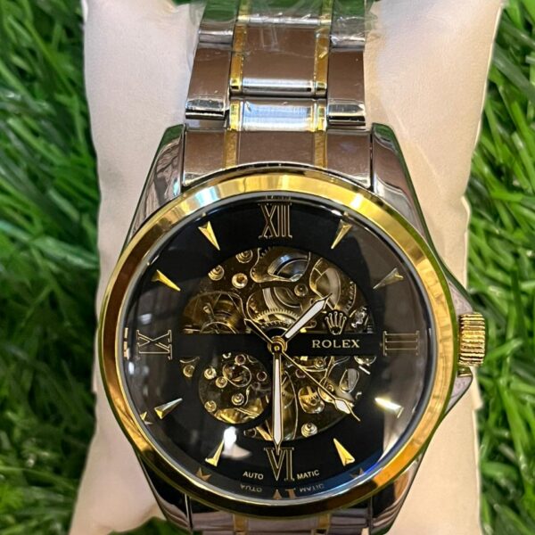 R🔥lex Automatic Dual Tone Chain Watch for Men