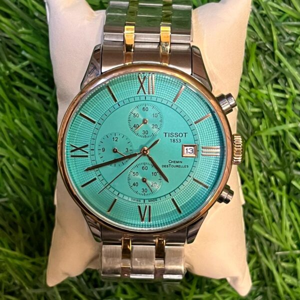 T🔥ss🔥t chrono dual tone chain watch for men