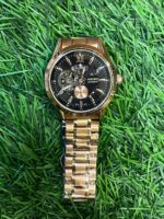 S🔥ik🔥 automatic copper chain watch for men (Black Dial) - Image 4